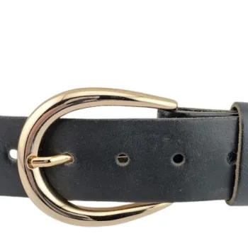 Design Belt Buckle Limo gold from Umjubelt - am Gürtel